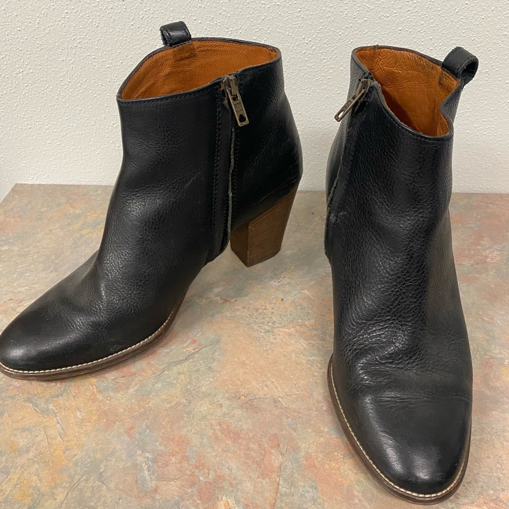 Madewell women’s black The Billie Boot size 9